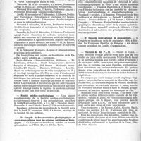 2727 - Page 2686 - Partie professionnelle, Hygiène, Assistance, Mutualité, Intérêts corporatifs, Variétés. Reportage professionnel. Nouvelles et Informations. Médecine coloniale / Société médico-psychologique / Ier Congrès de documentation photographique et cinématographique dans les sciences médicales et biologiques / IIe Congrès international de stomatologie / Chemins de fer P. L. M