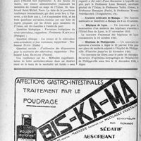 2745 - Page 2704-VIII - Dernières nouvelles. Union internationale contre la tuberculose / Journaux médicales de Malaga / Hôpitaux de Lyon / Hôpitaux de Philippeville