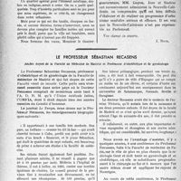 2753 - Page 2712 - Propos du jour. La médecine civile aux colonies. Il y a colonie et colonie. — L’état sanitaire de Nouméa en Nouvelle-Calédonie [J. Noir] / Le professeur Sébastian Recasens
