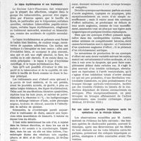 2766 - Page 2725 - Partie scientifique. L'actualité scientifique. La Presse. Le lupus érythémateux et son traitement [(Journal. de Méd. et de Ghir. pratiques, 25 février 1933)] / Les syncopes d’effort [(Lyon Médical, 19 février 1933)] / Sur une cause de séquelles hépatiques après les opérations sur la vésicule biliaire [(La Presse Médicale, 1er mars 1933)]