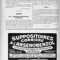 2787 - Page 2746-XLVI - Correspondance. Remplacement des stomatologistes et des chirurgiens-dentistes / Fiscalité. Révision des déclarations insuffisantes