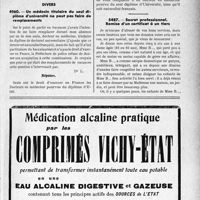 2794 - Page LIII-2753 - Correspondance. Honoraires de droit commun. Honoraires médicaux. Droit d’appréciations des tribunaux / Divers. Un médecin titulaire du seul diplôme d’université ne peut pas faire de remplacements / Secret professionnel. Remise d’un certificat à un tiers