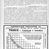 2801 - Page 2760-VIII - Dernières nouvelles. Première réunion annuelle des médecins électro-radiologistes de langue française / Congrès international d’hygiène / Les médecins au Faubourg / Congrès des médecins amis du vin