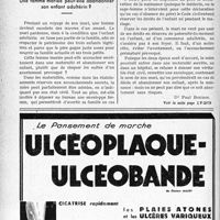 2875 - Page 2834-XIV - A travers l’officiel. Service de santé / Une femme mariée peut-elle abandonner son enfant adultérin ?