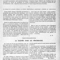 2892 - Page 2851 - Partie scientifique. Travaux originaux. La clinique obstétricale au goût du jour. Quelques directives pour le traitement de l’infection puerpérale. A quel moment sonne l'heure du chirurgien, d’après les travaux du Docteur Courbin et ceux du Docteur Ed. Lévy-Solal. Au médecin : les septicémies graves sans lésions, locales ou générales apparentes ; les infections péri génitale s au début / La lésion du muscle utérin, la lésion péritonéale annoncent l’heure du chirurgien / La saignée dans les hémorragies