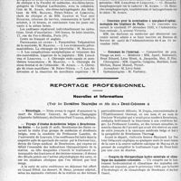 2919 - Page 2878 - Partie professionnelle, Hygiène, Assistance, Mutualité, Intérêts corporatifs, Variétés. Hôpitaux de l’assistance publique de Paris. Enseignement, concours, avis divers / Reportage professionnel. Nouvelles et Informations. Nécrologie [Docteurs Grenet, Paul Tissier] / Voyage d’études de médecins belges à Bourbonne-les-Bains / Congrès de thérapeutique hydro-minérale et climatique des maladies coloniales