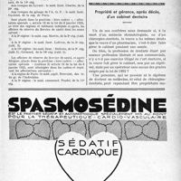 2938 - Page IX-2897 - Dernières nouvelles. Service de santé / Propriété et gérance, après décès, d’un cabinet dentaire