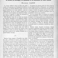 2944 - Page 2903 - Propos du jour. Un savant, un chirurgien, un réalisateur et un bienfaiteur du Corps médical, Maurice Cazin [J. Noir]