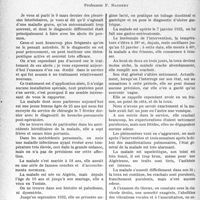 2951 - Page 2910 - Partie scientifique. Travaux originaux. Clinique thérapeutique médicale, Hôpital de la Pitié. Abcès du poumon, professeur F. Rathery