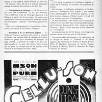 2996 - Page VII-2955 - Dernières nouvelles. Association générale des médecins de France / Enseignement de sérologie / Hommage à M. le Professeur Legueu