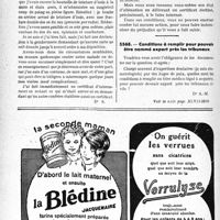 3003 - Page 2962-XIV - Correspondance. Divers. Un aliéné n’est pas responsable civilement de ses actes / Conditions à remplir pour pouvoir être nommé expert près les tribunaux