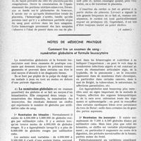 3009 - Page 2968 - Partie Scientifique. Travaux Originaux. Qu’est-ce que l’insertion du placenta sur le segment inférieur ?, par Henri Vignes / Notes de médecine pratique. Comment lire un examen de sang : numération globulaire et formule leucocytaire [Georges Boudin]
