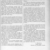 3034 - Page 2993 - Partie Professionnelle, Hygiène, Assistance, Mutualité, Intérêts corporatifs, Variétés. Travaux Originaux. Assistance médicale gratuite. Les assurances-vie et l’enregistrement [A. Martinot]