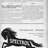 3042 - Page XLIX-3001 - Correspondance. Accidents du travail. Accident du travail. Demi-salaire / L’accident dont un ouvrier est victime en allant à son travail ne constitue pas un accident du travail
