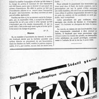 3043 - Page 3002-L - Correspondance. Accidents du travail. Recouvrement des honoraires. Faillite du patron