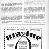 3062 - Page XIII-3021 - A travers l’officiel. Une interview de H. Godlewski Secrétaire général de l’A. F. M. G, par G. Blechmann / Correspondance. Assurances sociales. Tarification de soins donnés à des assurés sociaux