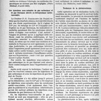 3085 - Page 3044 - Partie Scientifique. L’Actualité Scientifique. La Presse. Trois cas de rhumatisme chronique tuberculeux [(Paris Médical ; 8 avril 1933)] / Les injections sous-cutanées de gaz carbonique et de gaz thermaux dérivés en thérapeutique cardiovasculaire [(La Médecine, mars 1933)] / Technique de la phrénicectomie [(L’Hôpital, H. S. 1933)]