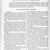 3093 - Page 3052 - Partie Professionnelle, Hygiène, Assistance, Mutualité, Intérêts corporatifs, Variétés. Travaux Originaux. Chronique. Louage de services - Médecin de sanatorium – Contrat à durée déterminée – Brusque renvoi. Cour d’appel de Rennes (1ere chambre) 30 mai 1933 [Dr Paul Boudin]