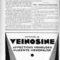 3107 - Page 3066-LIV - Correspondance. Application du tarif des soins aux pensionnés de guerre. Droit à la prorogation / Calcul du prix du loyer prorogé