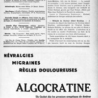 3116 - Page VII-3075 - Renseignements / Dernières Nouvelles. Prix Nobel de médecine / Clinique médicale des enfants / Médaille du Docteur Albert Monthus