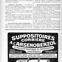 3117 - Page 3076-VIII - Dernières Nouvelles. Médaille du Docteur Albert Monthus / Médaillon du Docteur Louis Sainton / Distinctions honorifiques / Cours sur les ondes courtes en thérapeutique / Association des médecins conseils et contrôleurs