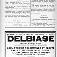 3119 - Page 3078-X - A travers l’officiel. Commission du Codex / Hygiène publique / Légion d’honneur