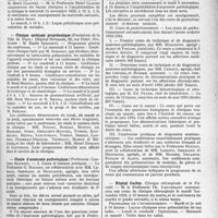 3166 - Page 3125 - Partie Professionnelle, Hygiène, Assistance, Mutualité, Intérêts corporatifs, Variétés. Faculté de médecine de Paris. Enseignement et actes de la Faculté