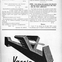 3174 - Page LXI-3133 - Correspondance. Assurances sociales. Renseignement à un contrôleur des Assurances sociales / Les caisses de secours de mineurs doivent payer l’accouchement des femmes de leurs adhérents