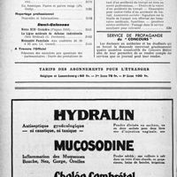 3181 - Page 3140-IV - Sommaire / Service de propagande du « Concours »