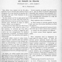 3190 - Page 3149 - Partie Scientifique. Travaux Originaux. Les feuillets du pédiatre. Feuillet CLV — Duo Habet !, par G. Blechmann