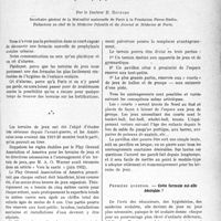 3220 - Page 3179 - Partie Professionnelle, Hygiène, Assistance, Mutualité, Intérêts corporatifs, Variétés. Travaux Originaux. Les terrains de jeux. Formule simple de prophylaxie scolaire urbaine, par le Docteur H. Rouèche. Cette formule est-elle désirable ?