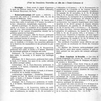 3287 - Page 3246 - Partie Professionnelle, Hygiène, Assistance, Mutualité, Intérêts corporatifs, Variétés. Reportage Professionnel. Nouvelles et Informations, (Voir les Dernières Nouvelles en tête des « Demi-Colonnes »). Nécrologie [Docteur Arrufat, Docteur Malinsky] / École d'anthropologie / École d’ergologie de Bruxelles
