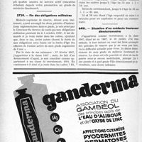 3295 - Page 3254-LXII - Correspondance. Questions médico-militaires. Solde d’un médecin lieutenant de réserve / Fin des obligations militaires / Situation d’un médecin lieutenant démissionnaire