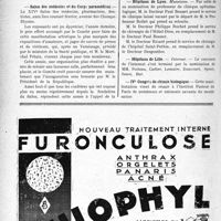 3305 - Page 3264-VIII - Dernières Nouvelles. Le « Caducée Normand » / Salon des médecins et du Corps paramédical / École française d’orthopédie et de massage / Hôpitaux de Lyon / Hôpitaux de Lille / IVe Congrès de chimie biologique