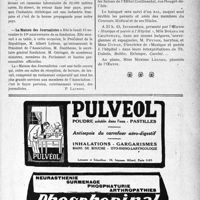 3306 - Page IX-3265 - Dernières Nouvelles. IVe Congrès de chimie biologique / La Maison des Journalistes / Banquet du concours médical