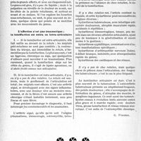 3325 - Page 3284 - Partie Scientifique. Travaux Originaux. La petite chirurgie au goût du jour. « Gros genoux » ménagent parfois graves surprises, d’après le Professeur Guillaume-Louis. Le diagnostic : l’affection est-elle, ou non, traumatique. L’affection est traumatique ; le gonflement a été immédiat ou tardif / L’affection n’est pas traumatique ; la tuméfaction est extra ou intra-articulaire [G. Fischer]