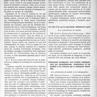 3332 - Page 3291 - Partie Scientifique. L’Actualité Scientifique. Les Sociétés Savantes. Marseille. Sur l’ostéosynthèse du fémur, (Soc. de chirurgie) / Lille. Société médicale et anatomo-clinique. Cancer du caecum, résection en un temps, guérison / Au sujet d’un cas de pancréatite oedémateuse aiguë / Acrocyanose permanente, avec troubles trophiques, chez une myxoedémateuse. Amélioration de ces troubles et de l’ichtyose par le traitement thyroïdien