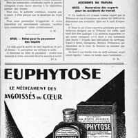 3364 - Page LXIII-3323 - Correspondance. Fiscalité. Base de la patente. Taux limite du loyer. Constructions neuves / Délai pour le payement des Impôts / Accidents du travail. Honoraires des experts pour les accidents du travail