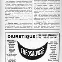 3373 - Page 3332-VIII - Dernières Nouvelles. Association pour le développement des relations médicales (A. D. R. M) / Collège de France / Le Mans / Gaillac / « Musique et poésie à l’hôpital » / Hôpitaux de Nancy