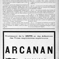 3374 - Page IX-3333 - Dernières Nouvelles. Hôtel-Dieu d’Angers / Inspection d’hygiène du Territoire de Belfort / A travers l’officiel. Exercice de la médecine