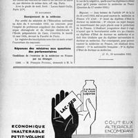 3377 - Page 3336-XII - A travers l’officiel. Service de santé militaire / Enseignement de la médecine / Réponses des ministres aux questions des parlementaires. Conditions de l’exercice de la médecine en France par un étranger