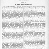 3394 - Page 3353 - Partie Scientifique. Travaux Originaux. Europe et médecine. Conférence de Pédiatrie préventive (Luxembourg). Congrès International de Pédiatrie (Londres) – Congrès International de Protection Infantile (Paris), par G. Blechmann, (Suite). Ombres au pays de Walter Scott