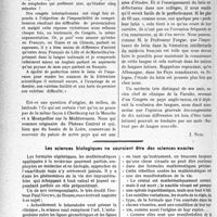 3411 - Page 3370 - Partie Professionnelle, Hygiène, Assistance, Mutualité, Intérêts corporatifs, Variétés. Travaux Originaux. Chronique. Echos de notre correspondance. La langue médicale internationale : latin ou espéranto. Ce qu’en pensent le Professeur E. Forgue, de Montpellier et le Docteur Le Duigou, de Cherbourg [J. Noir] / Les sciences biologiques ne sauraient être des sciences exactes