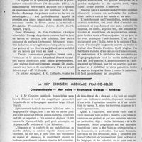3419 - Page 3378 - Partie Professionnelle, Hygiène, Assistance, Mutualité, Intérêts corporatifs, Variétés. Travaux Originaux. Chronique. Anciennes et nouvelles méthodes d’antipaludisme, Docteur J. Legendre / La XIXe croisière médicale franco-belge. Constantinople — Mer noire - Roumanie Odessa — Athènes