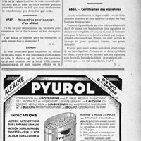 3432 - Page LXIII-3391 - Correspondance. Questions diverses. Changement de domicile. Enregistrement du diplôme. Patente / Honoraires pour examen d’un aliéné / Certification des signatures