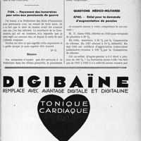 3434 - Page LXV-3393 - Correspondance. Questions diverses. Recouvrement d’honoraires contre un consul étranger / Payement des honoraires pour soins aux pensionnés de guerre / Questions médico-militaires. Délai pour la demande d’augmentation de pension