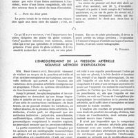3467 - Page 3426 - Partie Scientifique. Travaux Originaux. Que faire pour les enfants sourds-muets ?. Des plaies du globe oculaire, et l'application de la loi du 9 avril 1898, d’après le Professeur F. Terrien. Comment appliquer la loi sur les accidents du travail [G. Fischer] / L’enregistrement de la pression artérielle nouvelle méthode d’exploration