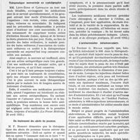 3468 - Page 3427 - Partie Scientifique. L’Actualité Scientifique. La Presse. Thérapeutique mercurielle en syphiligraphie [(La Presse Médicale, 26 avril 1933)] / Du traitement des abcès du poumon [(Journal. de méd. et de chirurgie pratiques, 25 avril 1933)] / L’arsénobenzène intramusculaire [(Revue française de dermatologie et de vénéréologie, mai 1933)]
