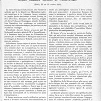 3474 - Page 3433 - Partie Scientifique. L’Actualité Scientifique. Les Congrès. Premier congrès français de thérapeutique, [Paris, 23 au 25 octobre 1933)