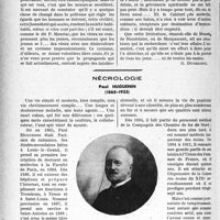 3481 - Page 3440 - Partie Professionnelle, Hygiène, Assistance, Mutualité, Intérêts corporatifs, Variétés. Travaux Originaux. Chronique. Une conférence de P. Mauriac sur le malaise scientifique. — Exposé. Argumentation. — Protestation contre une vague d’impudicité par le livre [G. Duchesne] / Nécrologie. Paul Huguenin (1865-1933)